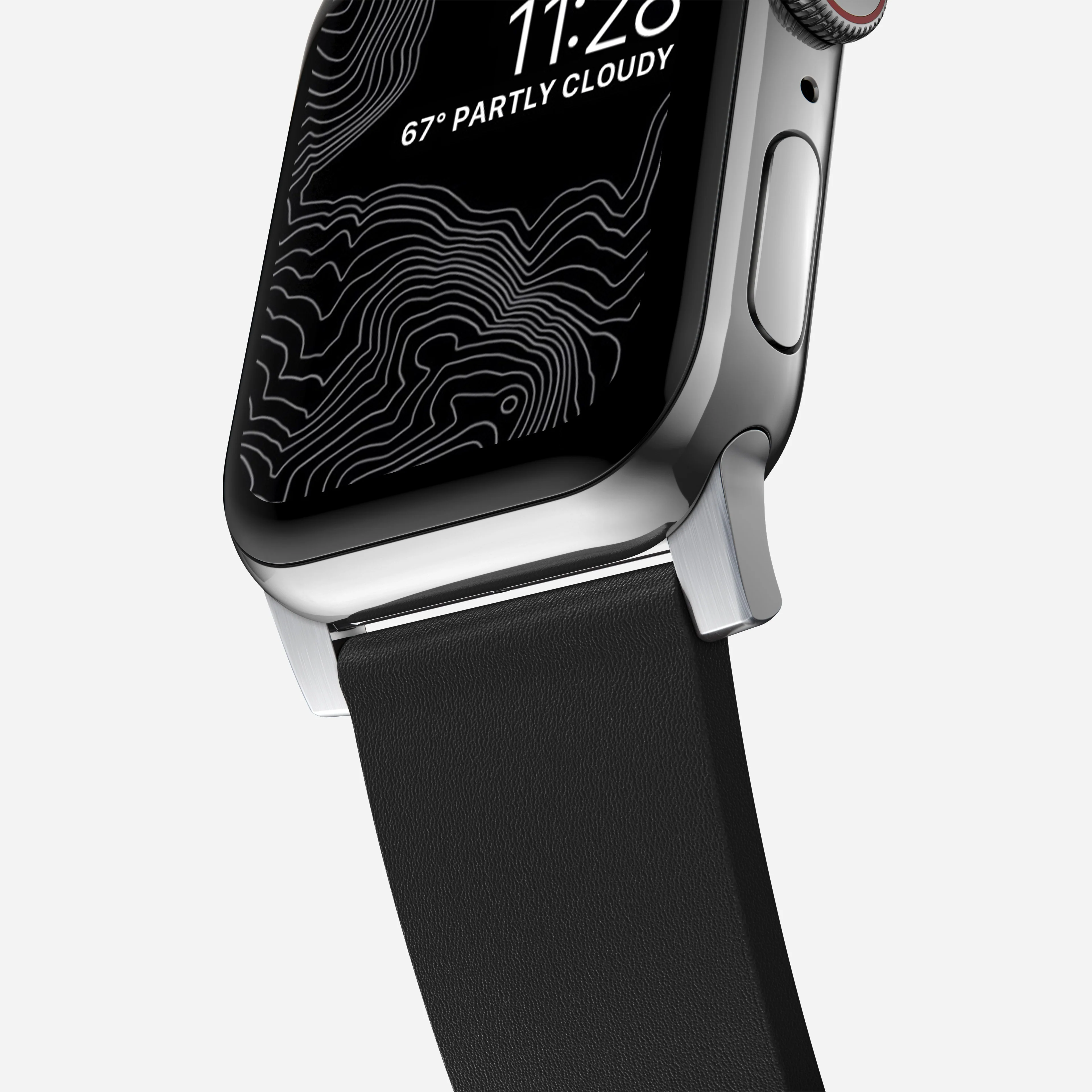 Active Band Pro - 46mm/49mm | Silver Hardware | Black Active Leather - Image 6