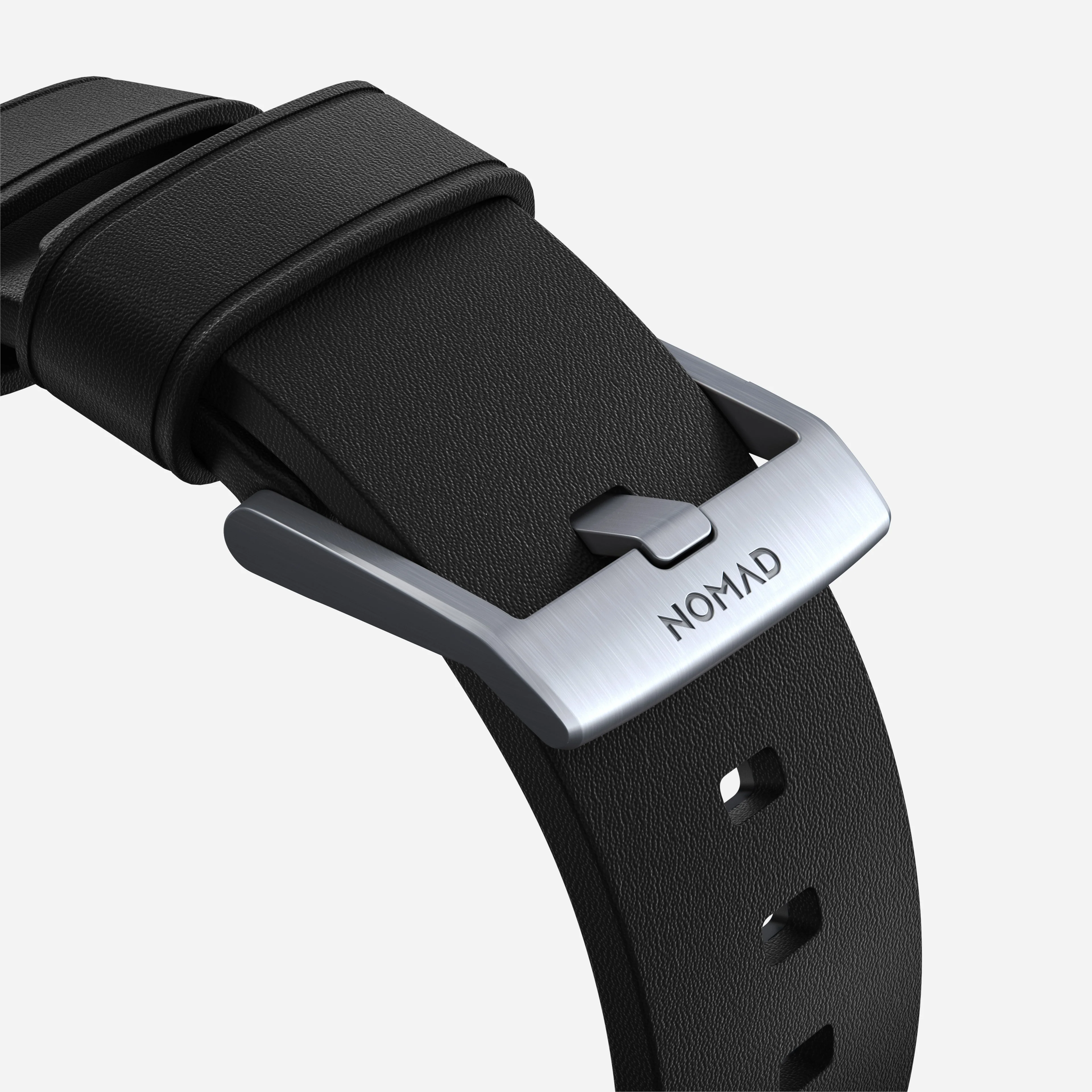 Active Band Pro - 46mm/49mm | Silver Hardware | Black Active Leather - Image 7