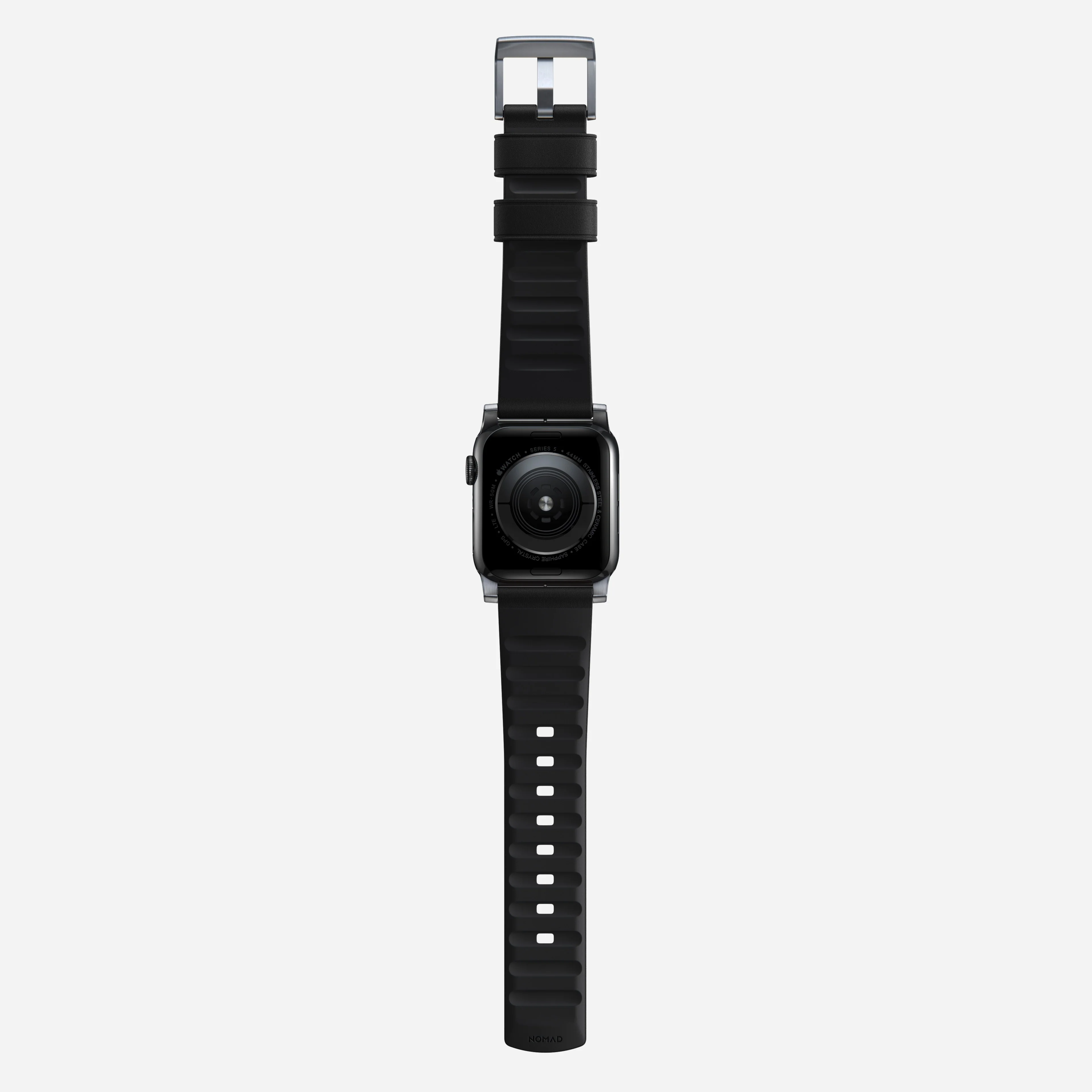Active Band Pro - 46mm/49mm | Silver Hardware | Black Active Leather - Image 9