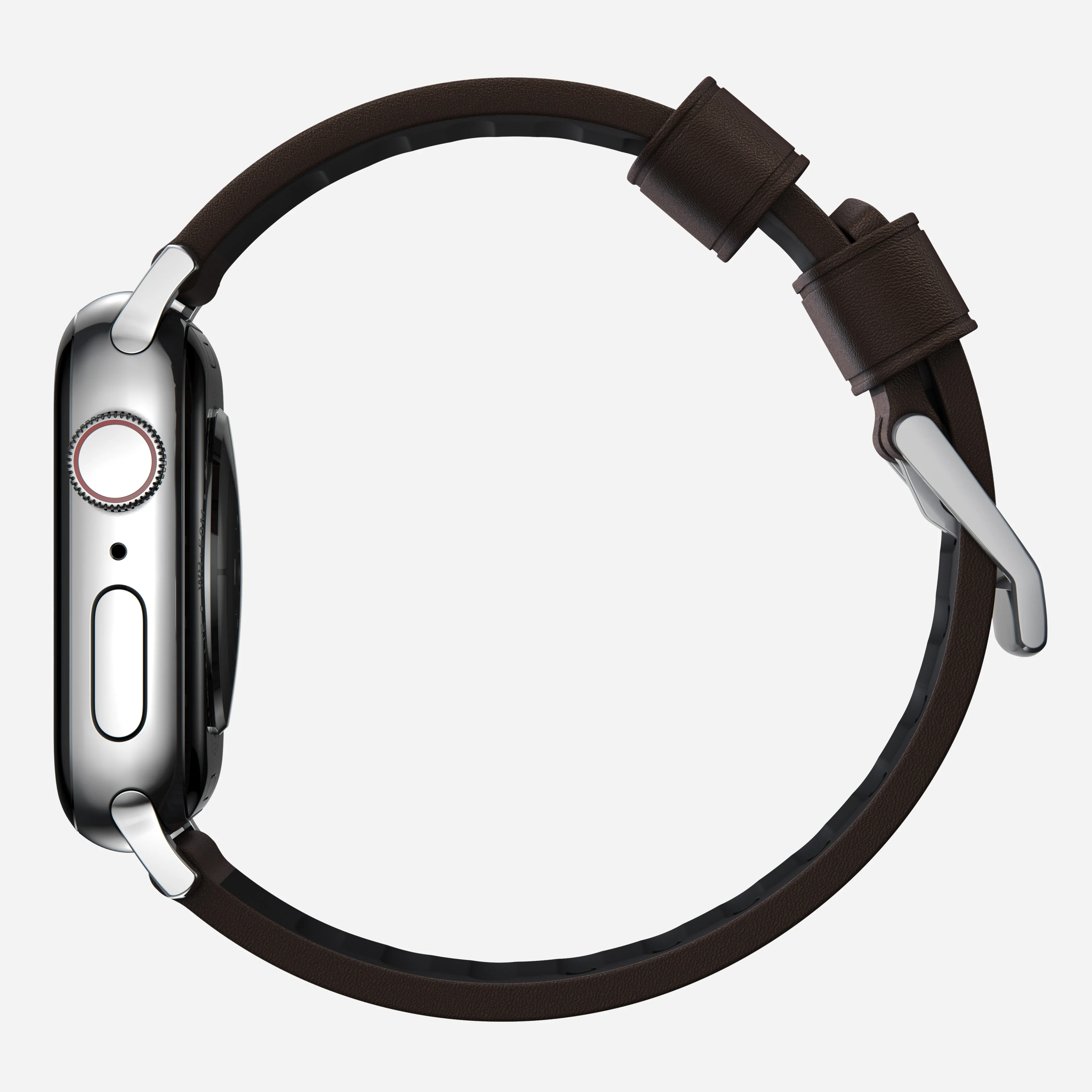 Active Band Pro - 46mm/49mm | Silver Hardware | Classic Brown Active Leather - Image 5