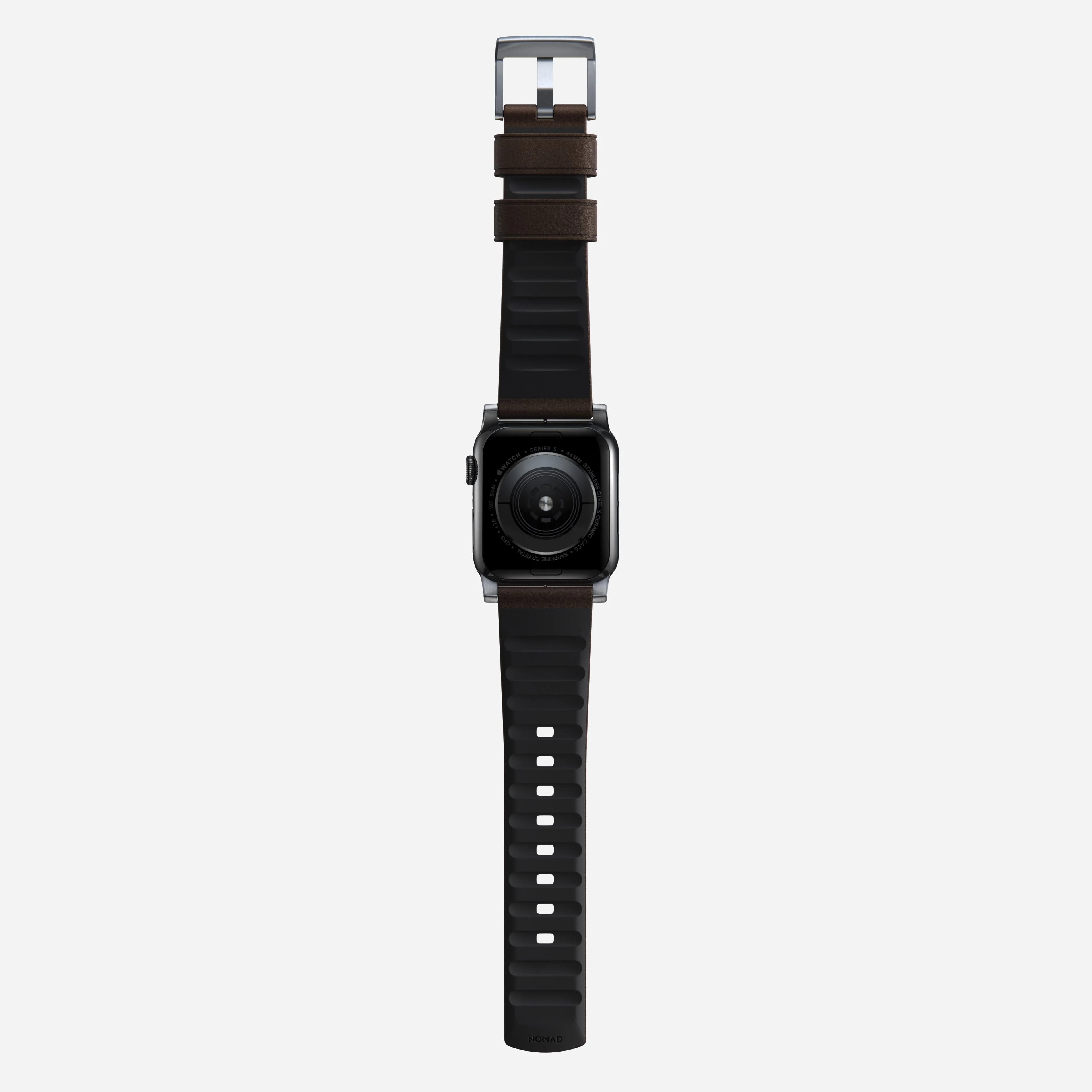 Active Band Pro - 46mm/49mm | Silver Hardware | Classic Brown Active Leather - Image 9