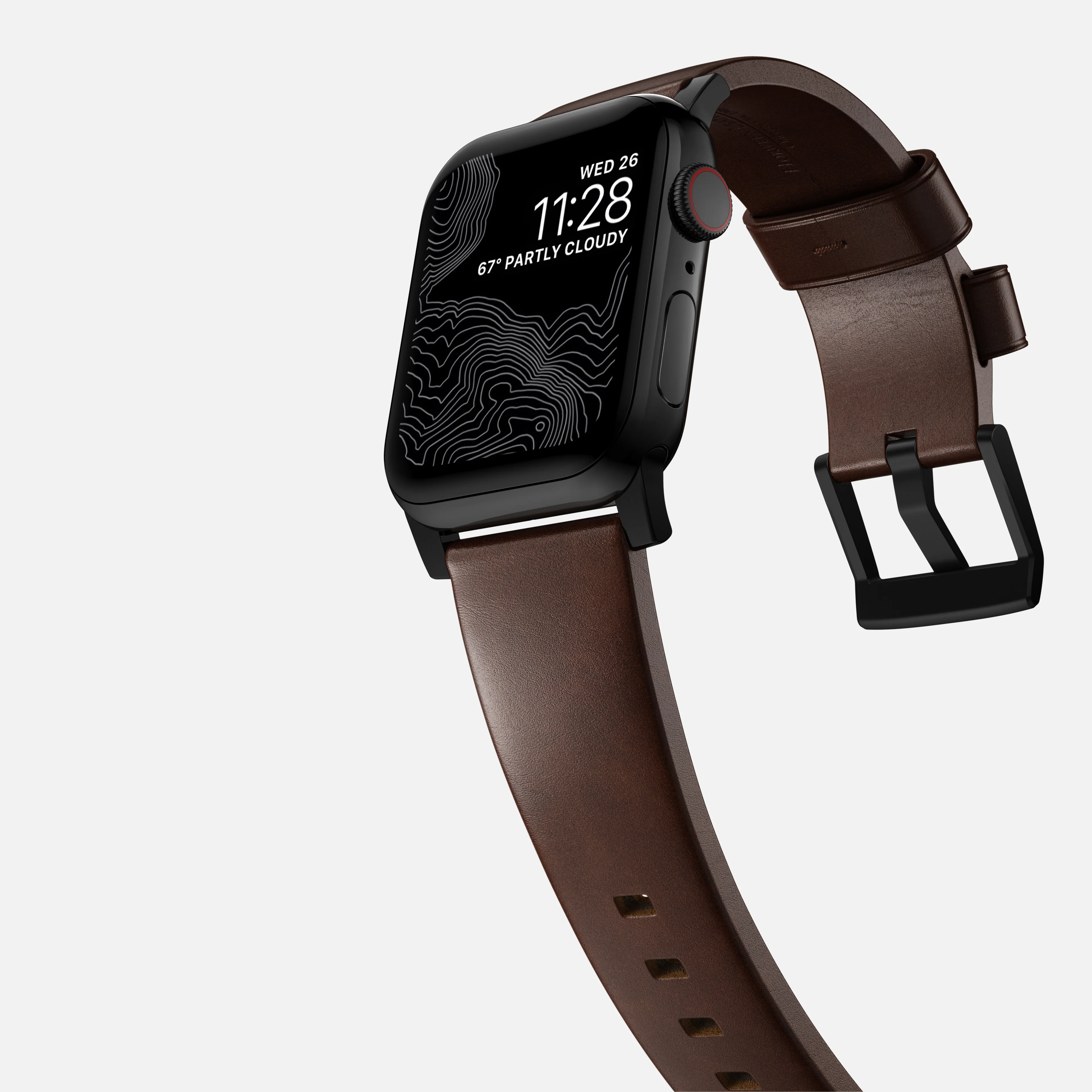 Modern Band - 46mm/49mm | Black Hardware | Rustic Brown | Horween - Image 9