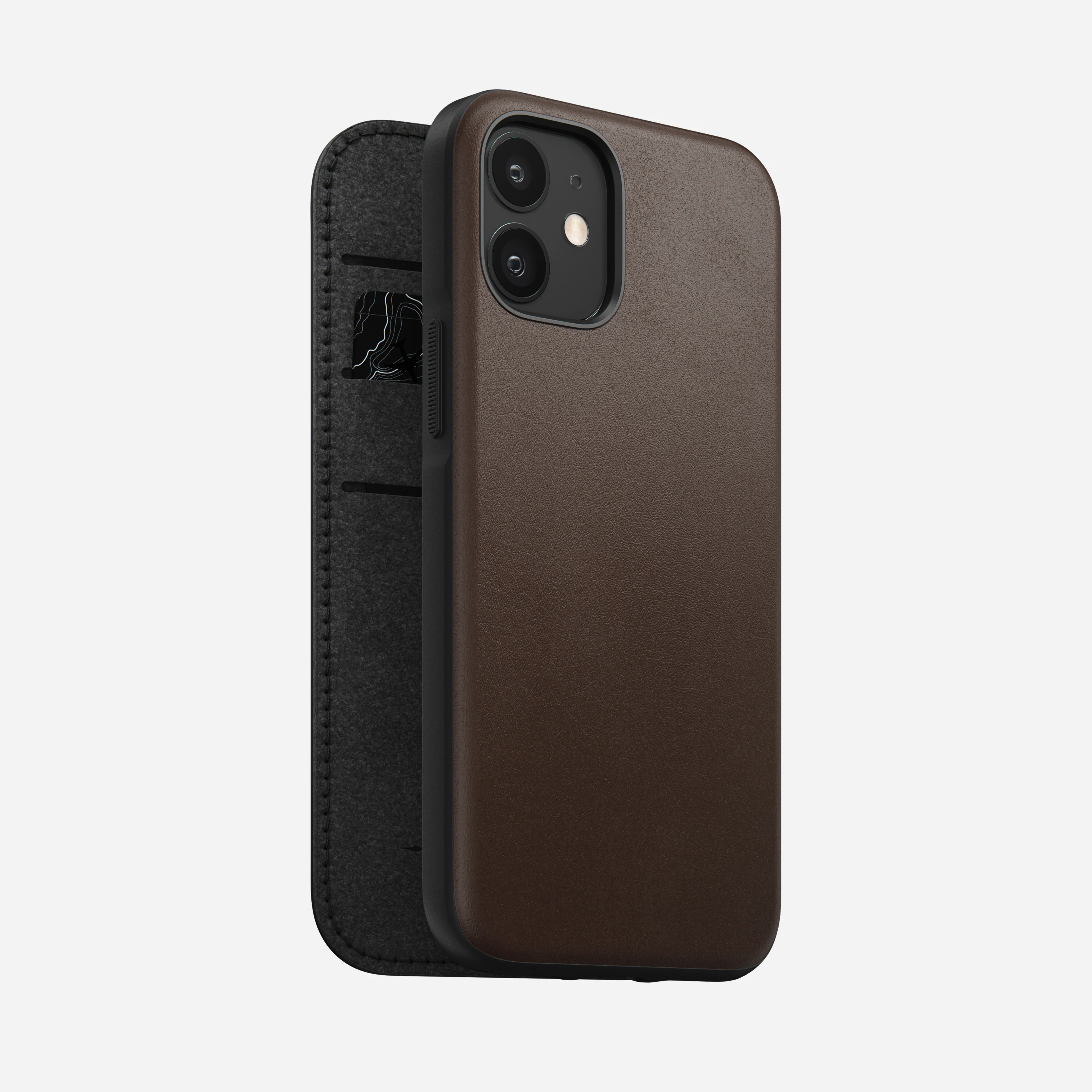 Modern Leather Folio - iPhone 12 mini | Rustic Brown | Horween - Image 7